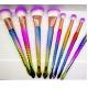 8 Pieces Professional Makeup Brush Set With Rose Gold Ferrule And Mermaid Handle