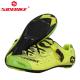 Fluorescent Green Mens Road Cycling Shoes Microfiber Customized Shockproof