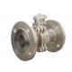 Reduced Bore F304l Floating API 607 Stainless Steel Flange Ball Valve With Nipples