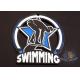 Soft Enamel Custom Zinc Alloy Metal Swimming Glow In The Dark Medals For Races