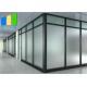 Full View Office Division Aluminum Frame Glass Fixed Partition Wall For Meeting Room
