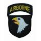 AIRBORNE Merrow Border Cut Out Embroidery Patch For Garment