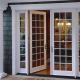 Modern Design Hinge Swing Aluminum Interior Room Double Glass Door Casement Doors For House