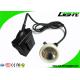 Anti Explosive Safety Underground Corded Led Miners Cap Lamp 6.6Ah 1.67W 10000Lux