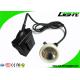 Underground LED Mining Light 10000lux 6.6Ah Rechargeable Battery IP67 With Cable