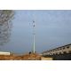 Hot Dip Galvanization Tapered Monopole Antenna Tower , 45m Octagonal Tapered
