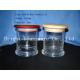 different size glass candle jars with wooden lid wholesale