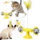 20cm Yellow Planet Spinning Windmill Cat Cute Pet Toys