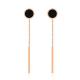 Marlary Stainless Steel Rose Gold Fashion Women's Earrings Extra Long Stud