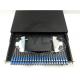 Standard Metal Sliding Tray Fiber Optic 19” Patch Panel 12 / 24 Port Fiber Optical Distribution Box GPSM-1U / 2U / 4U