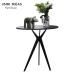 Round Shape Marble Top Side Table Metal Frame For Hotel Living Room