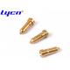 Custom PCB Gold Plated Connector Pins Female Brass For Screw Machine