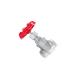 Red SS304 316 Manual Stainless Steel Gate Valve Thread Connection Form Hard Sealed