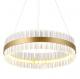 Big Hotel Contemporary Dining Room Chandeliers Gold Finish Aluminum Material