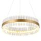 Big Hotel Contemporary Dining Room Chandeliers Gold Finish Aluminum Material