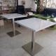 Seamless Joint Artificial Stone Table 130cm Non Porous For Coffee Shop