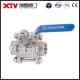 Made Xtv 3PC 3/4 Inch Stainless Steel Thread Ball Valve with Butt Welding End to End