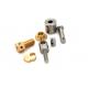 ISO 9001 Metal Machining Nuts 0.002mm CNC Copper Parts