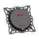 ODM D400 Manhole Covers Round With Square Frame Ductile Iron Parking Areas