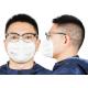 White 5Ply Respirator KN95 Anti Dust Haze Breathing Valve Face Non-Woven Disposable Mask