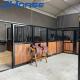 Powder Coating 2.5m-4.0m Indoor European Horse Stalls With Front Sliding Doors