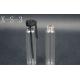 3ml Transparent plug sample test tube bottle 3ml sample glass test vial