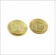 Durable Custom Souvenir Coins / Round Shape Zinc Alloy Replica Gold Coins
