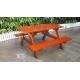 2 Seat Wooden Outdoor Table Benches Set 1500mm Length For College Garden