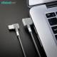 Elbow L Shaped Mobile Phone USB Cables Anti Fingerprint Practical