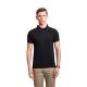 Leisure Style Black Polo Neck T Shirt Mens 100 Cotton Work Shirts Short Sleeve
