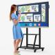 Ultra HD 4k Interactive Smart Boards 60hz Anti Glare Glass Material