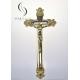 Gold High Quality Plastic Jesus Funeral Cross Coffin Accessories OEM/ODM Service PJ03