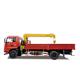 Customized 5t Telescopic Boom Truck Mounted Crane Dongfeng 4x2 With Hydraulic Valve