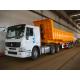 50cbm Dump Semi-trailer with 3 BPW axles and hydraulic  Side Discharge system for 40 Tons	 9403ZZXCF