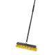 Steel Long Handle 11cm Dust Push Broom Multi Surface Floor Scrubber