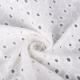 Luxury White Cotton Embroidery Fabric For Beautiful Dress