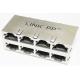 2 X 4 Port Ethernet Multi-port RJ45 Stacked for Networking SDH 10/100/1000M