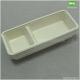 2 Compartments Disposable Sugarcane Pulp Condiment Dispenser-Eco-Friendly Bagasse Food Packaging Container Manufacturer