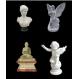 Stone Carving / Western Natural Stone Carving Statue With a Baby