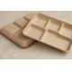 5 compartments Biodegradable Straw pulp food containers paper food trays