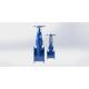 Non Rising Stem Blue Water Gate Valve With Two Side Sealing Seal 100% Leak Tight
