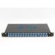 LC / UPC 48 Cores Fiber Optic Patch Panel With Stainless Steel , 2u Patch Panel