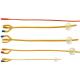 Medical 2 Way Antimicrobial Silicone Coated Latex Foley Catheter Male Fr12-26