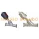 Sanitary Tri Clamp Pneumatic Angle Seat Valve Stainless Steel