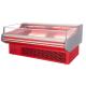 Glass Curved Refrigerated Fresh Meat Showcase Frost Free Multifunctional