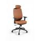 Brown 3 Gears Adjustment Office Chair Executive Office Water Proof