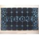 Polyester pile dustproof stylish Rubber Door Mat / mats with UV-stabilized