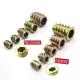 Zinc Alloy Furniture Insert Nuts For Wood Hot Dip Galvanized M6 Wood Flat Hex Claw Nut