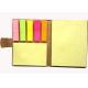 11 * 8cm size 350 GSM kraft paper cover 5 color sticker notes Recycled Paper Notepad