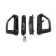 Aluminum And Zinc Alloy D Type Pull Handle Lock Black Color Customized